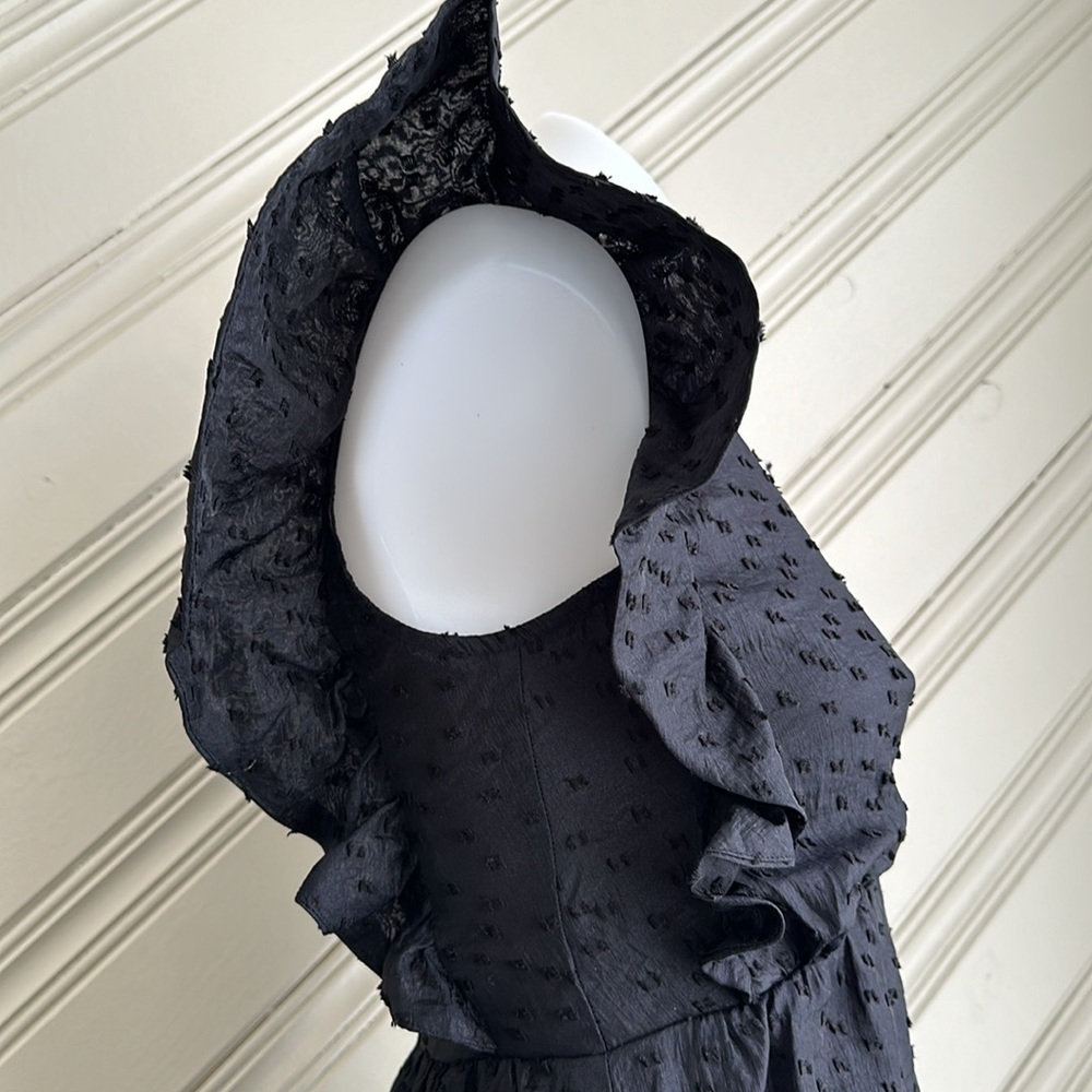 Chelsea 28 Ruffle Cap Sleeve Organza Midi Dress XXS - Picture 7 of 14